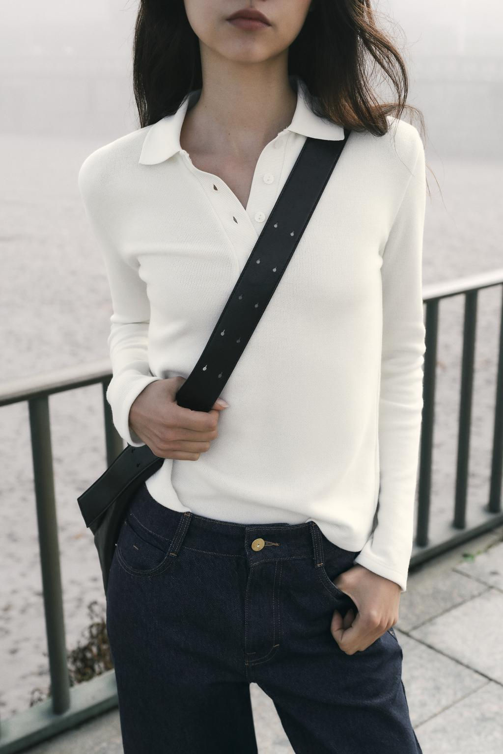 SOFT POLO COLLAR SWEATER - Zara фото 11