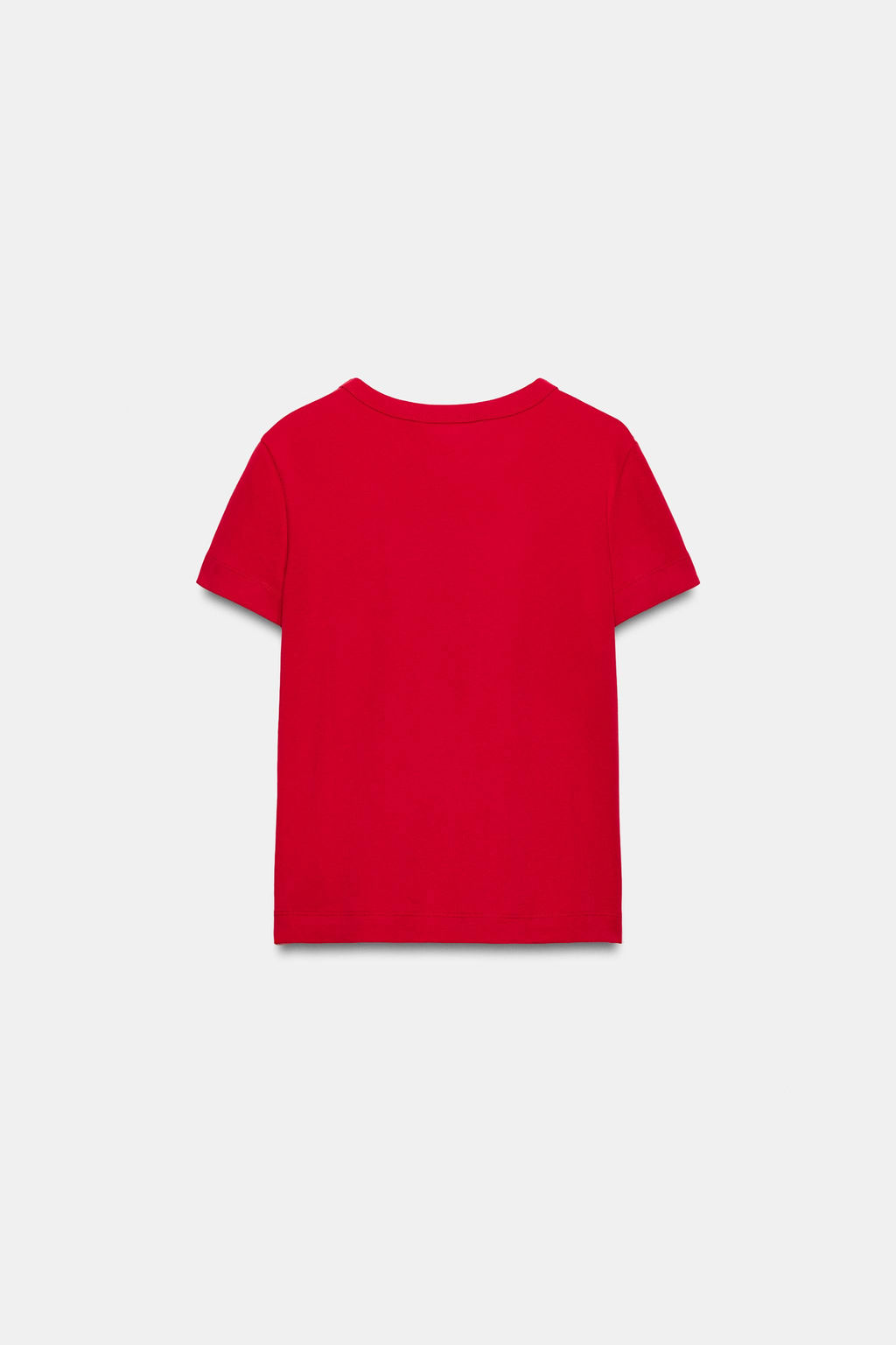 CAMISETA INTERLOCK MANGA CORTA / Rojo vivo