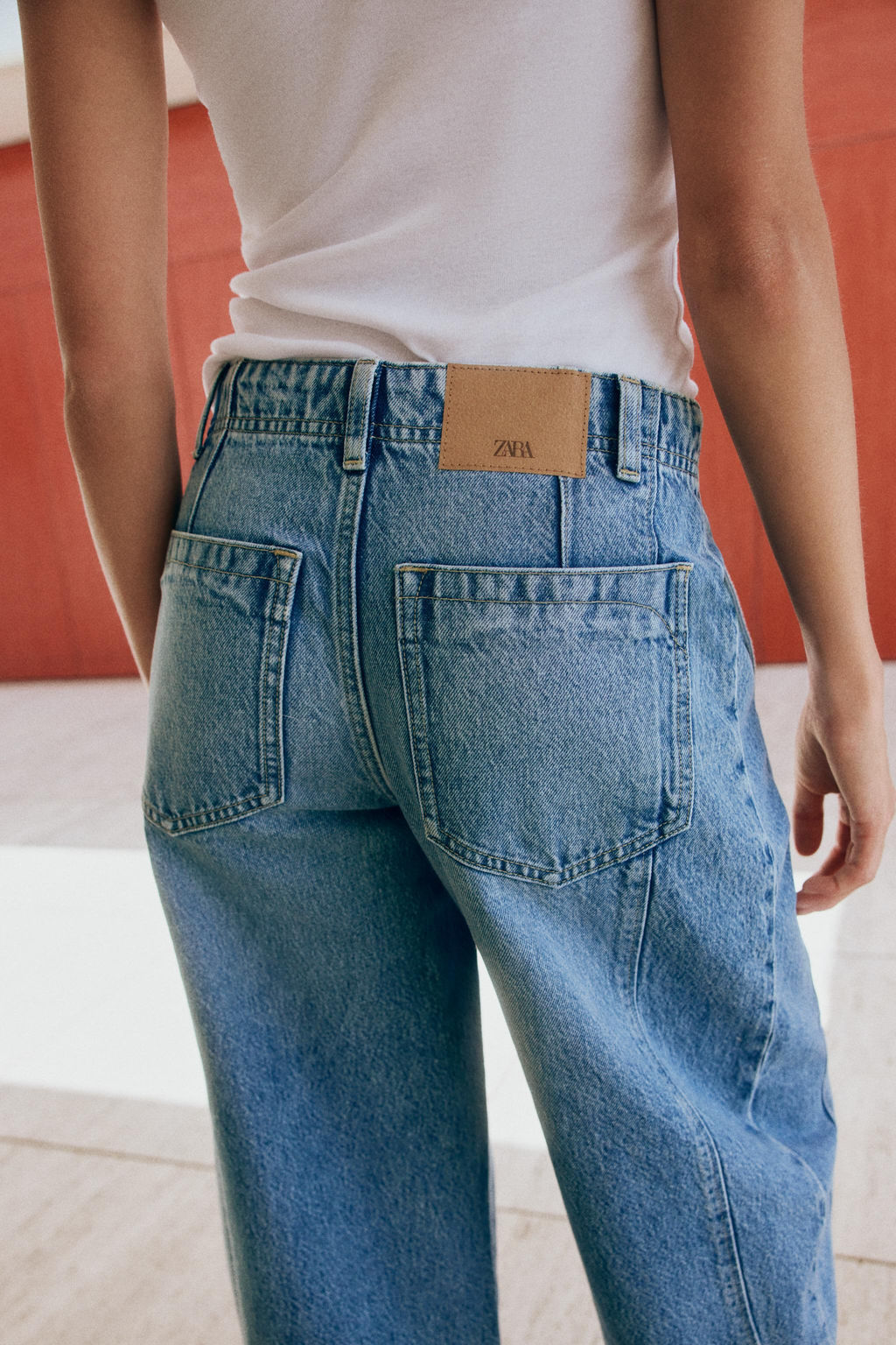 JEANS Z1975 BARREL / Azul medio - Zara фото 6