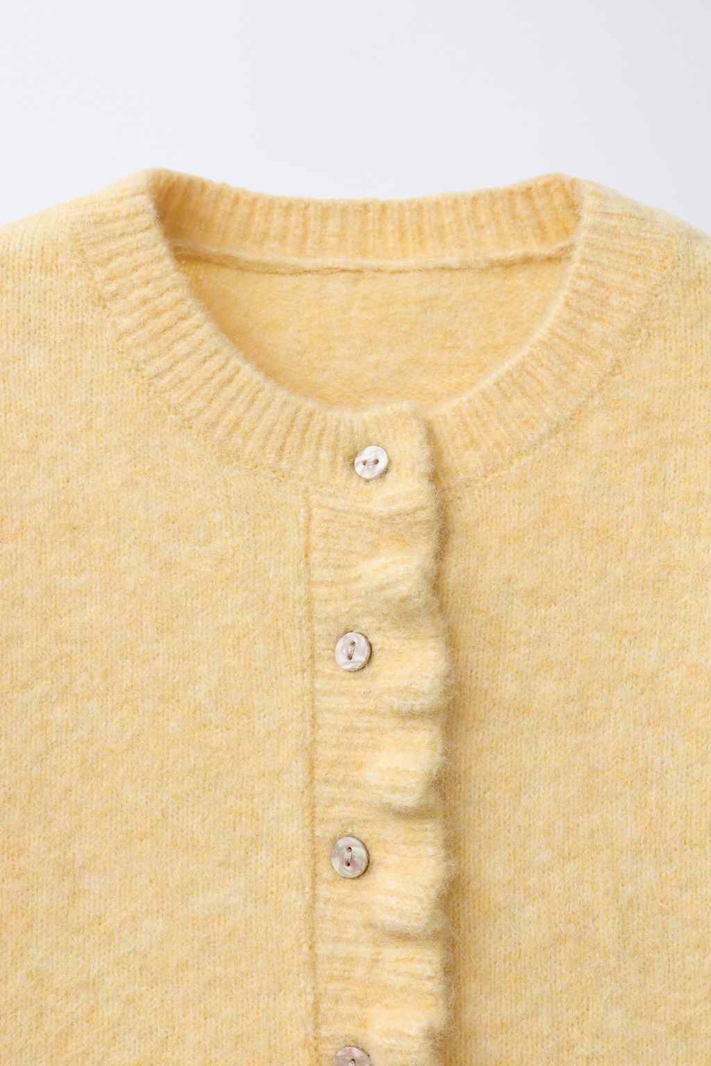 RUFFLE KNIT CARDIGAN WITH WOOL - Zara фото 3