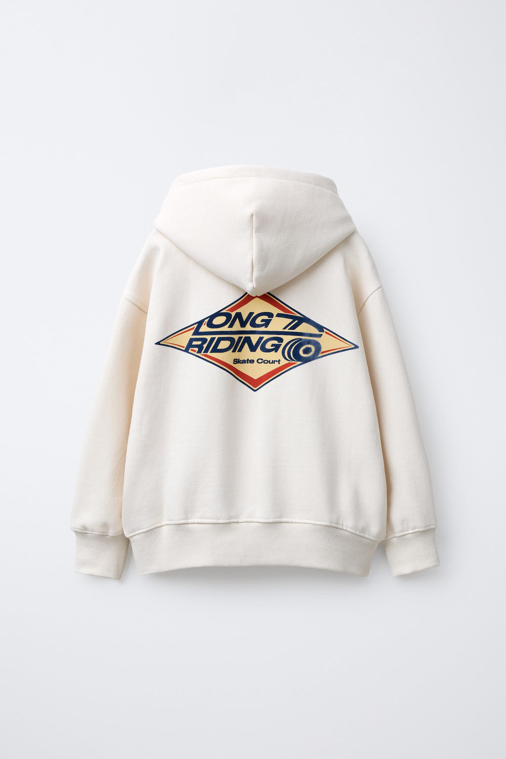 FLOCK SLOGAN PRINT HOODIE - Zara фото 2