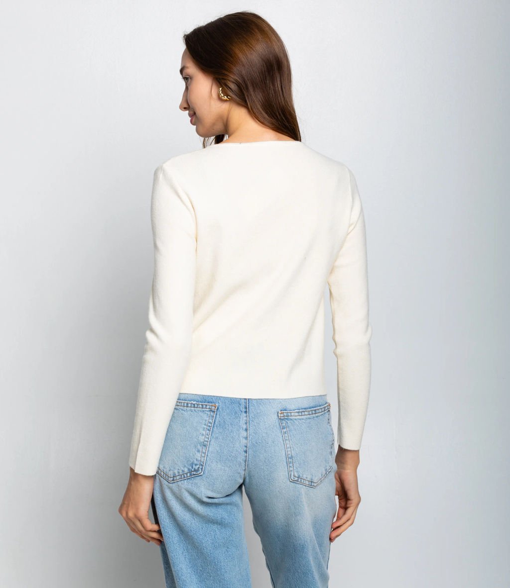 Кардиган #КТ9035 (3), кремовый