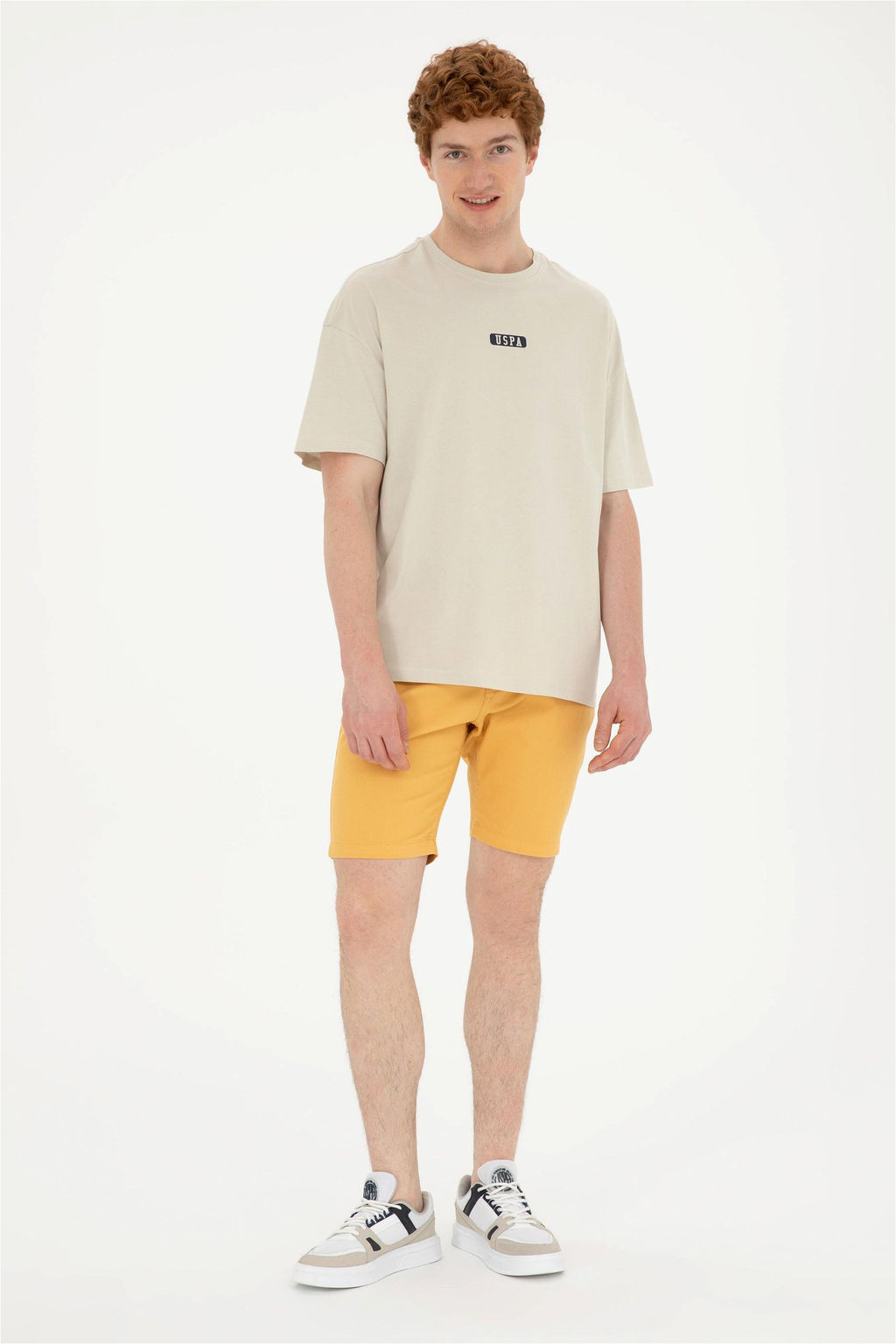 Футболка мужская U.S. Polo Assn хлопок stone  фото 4
