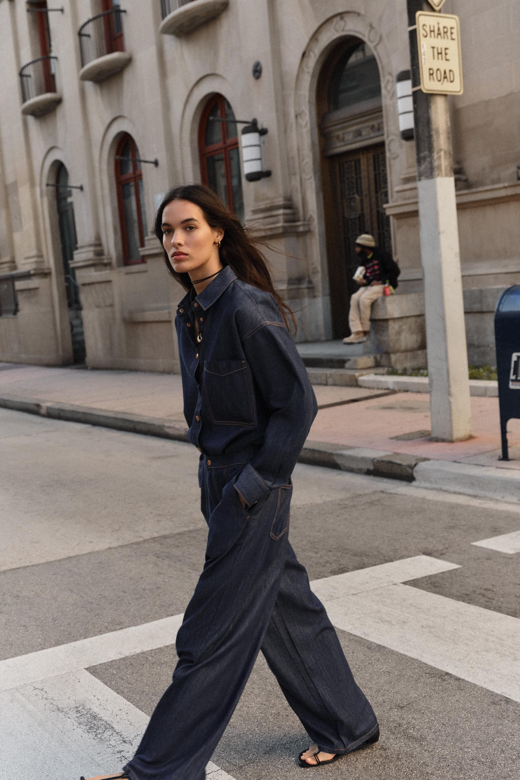 CAMISA Z1975 DENIM OVERSIZE / Azul - Zara фото 4