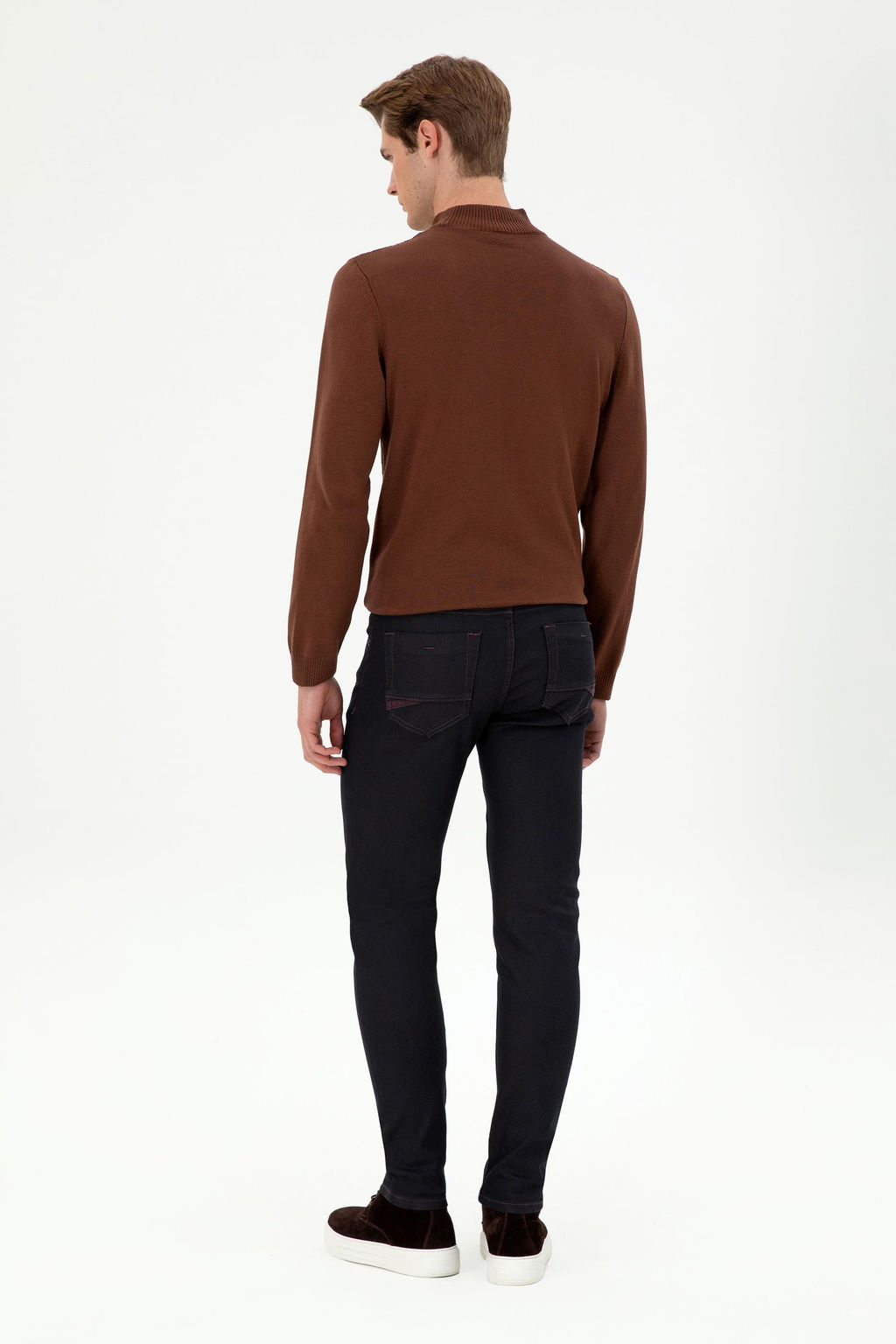 Мужские бордовые джинсовые брюки Неожиданная скидка в корзине - U.s. polo assn фото 4