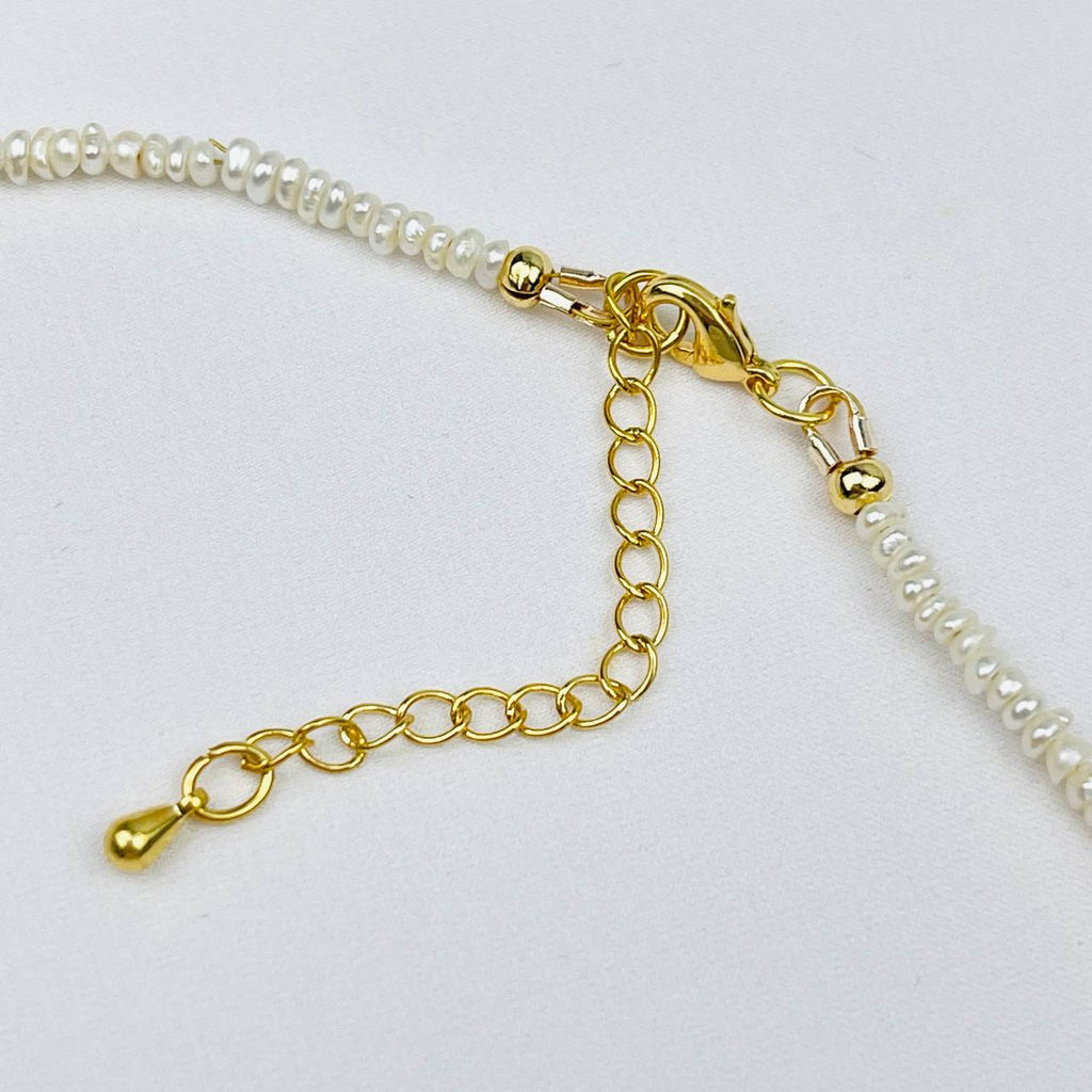 Чокер из Жемчуга,Аметиста и Чароита - Радуга самоцветов фото 4