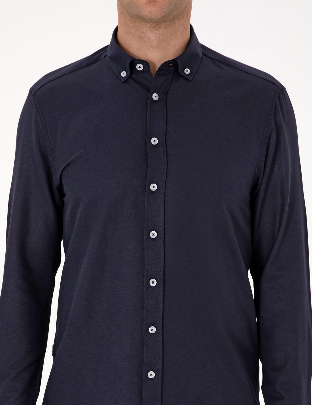 Lacivert Regular Fit Uzun Kollu G_mlek - Pierre cardin фото 6