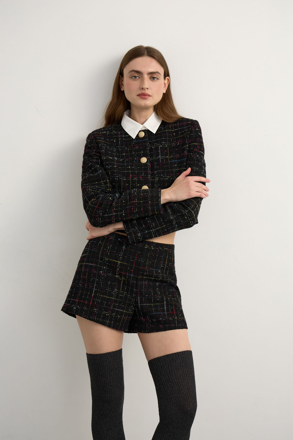 Шорты мини из твида - Mollis фото 3