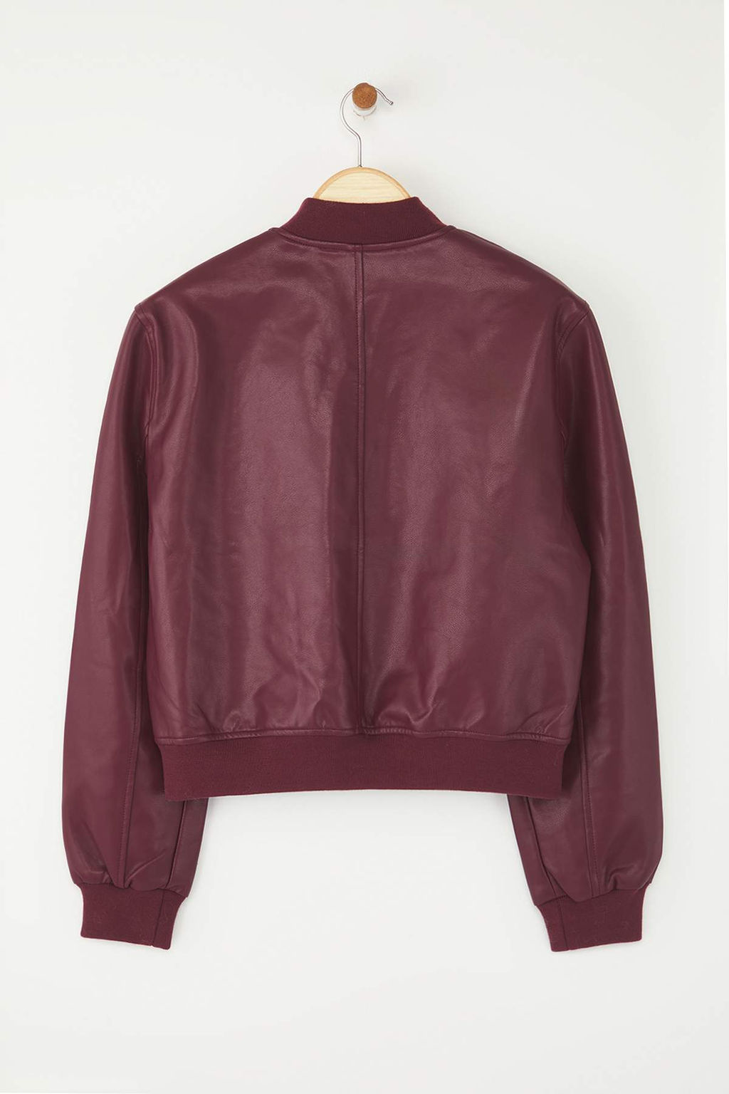 Siyah Regular Kal?p Suni Deri Bomber Ince Ceket Mont TWOAW26MO00084 - Trendyolmilla фото 10