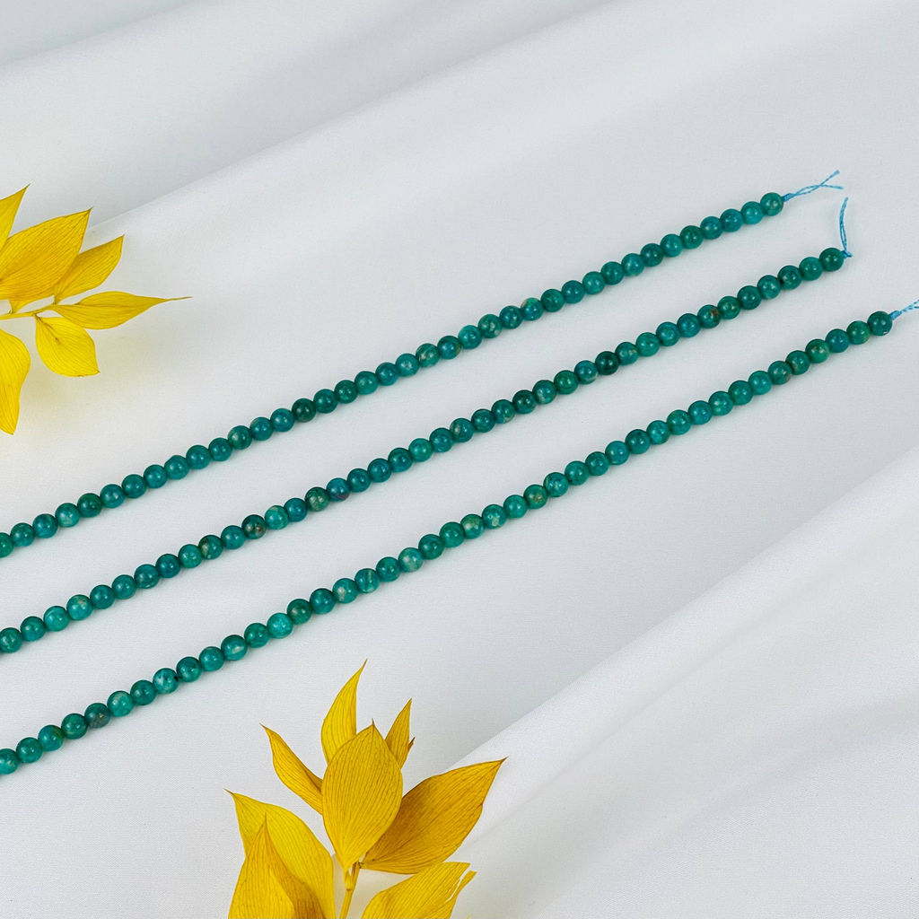 Бусины для украшений из Амазонита (72 бусины) 39 см