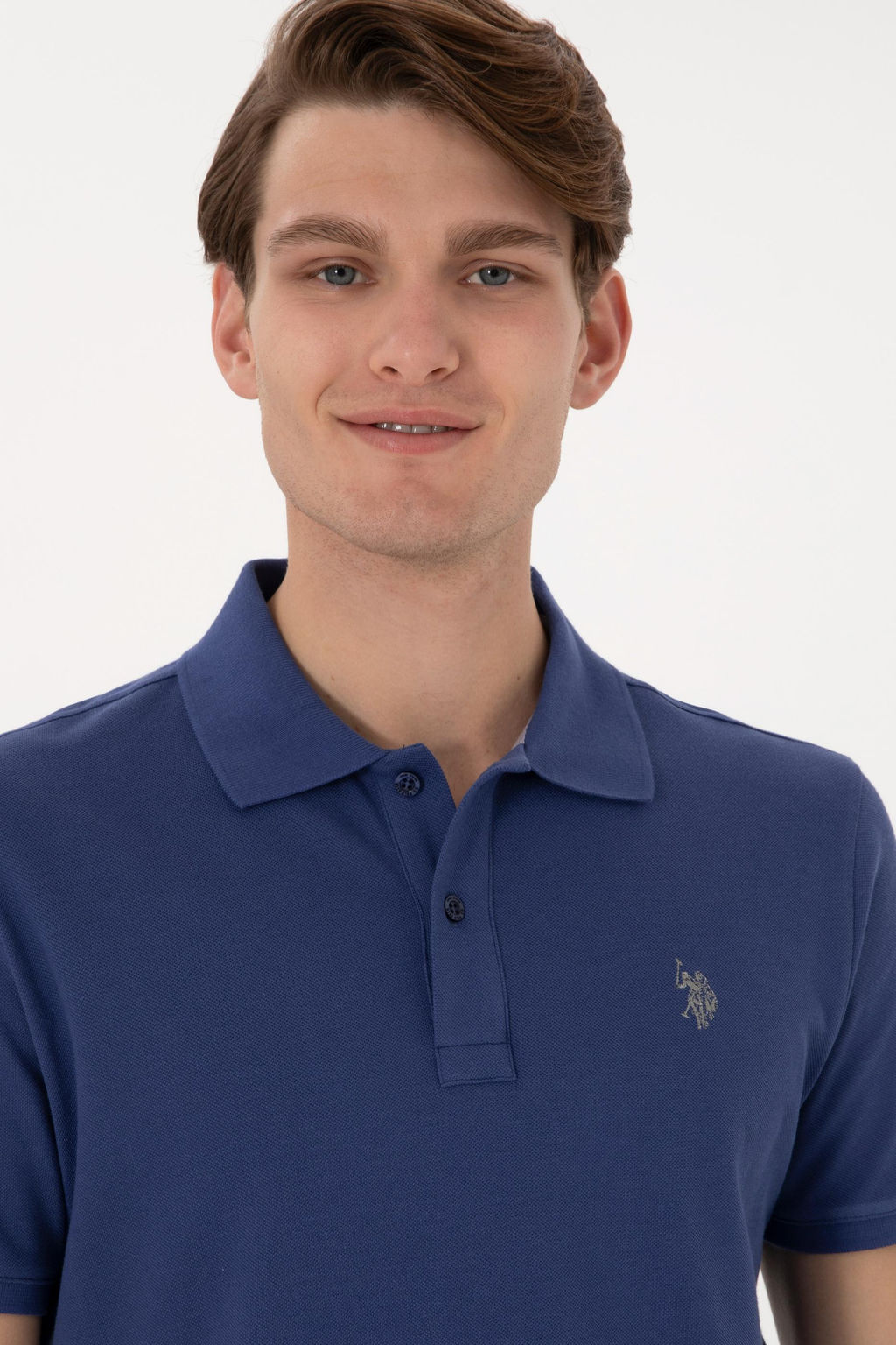 Erkek Slim Fit Polo Yaka A__k Basic Ti__rt - U.s. polo assn фото 2