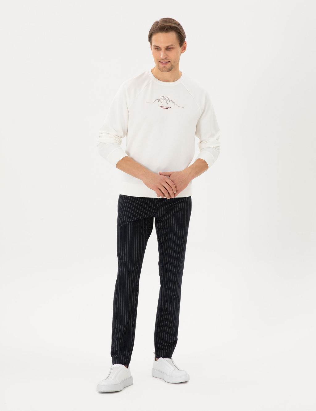 Ekru Regular Fit Sweatshirt - Pierre cardin фото 4