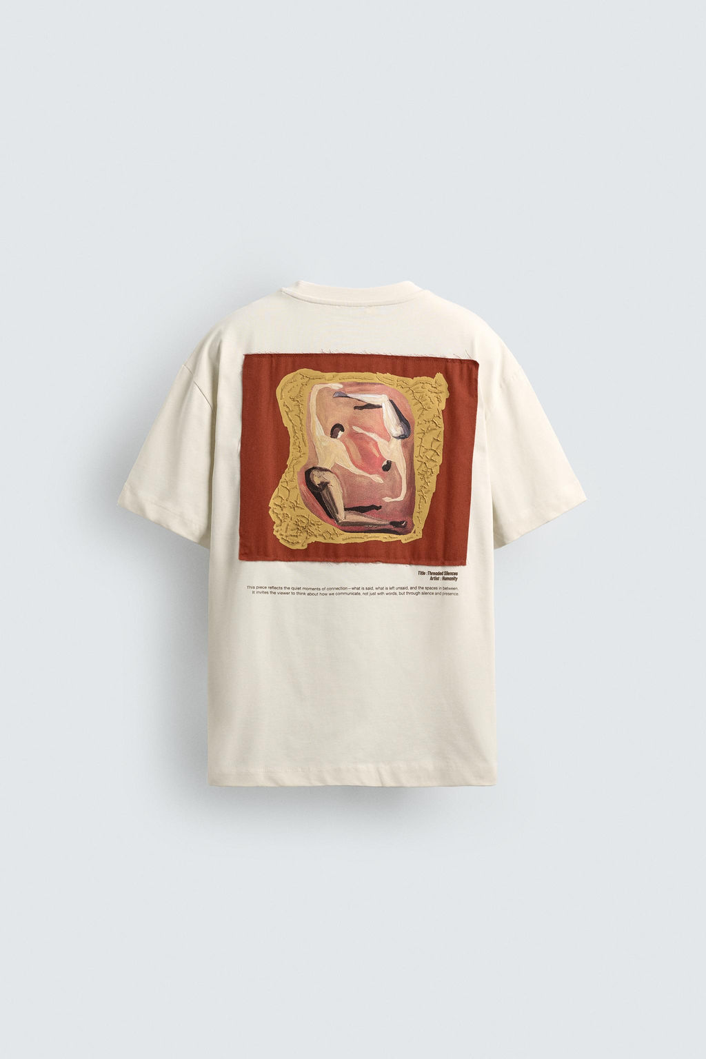 CAMISETA PARCHE  ESTAMPADO CONTRASTE / Beige - Zara фото 8