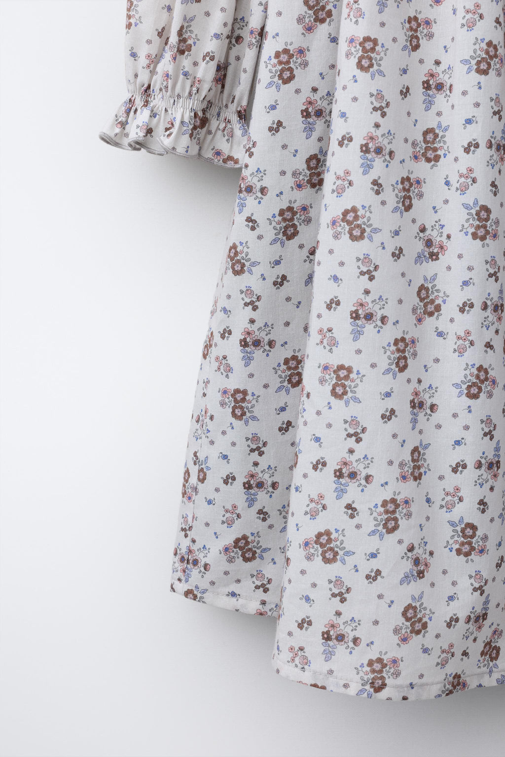 FLORAL DRESS WITH TUCKS - Zara фото 11