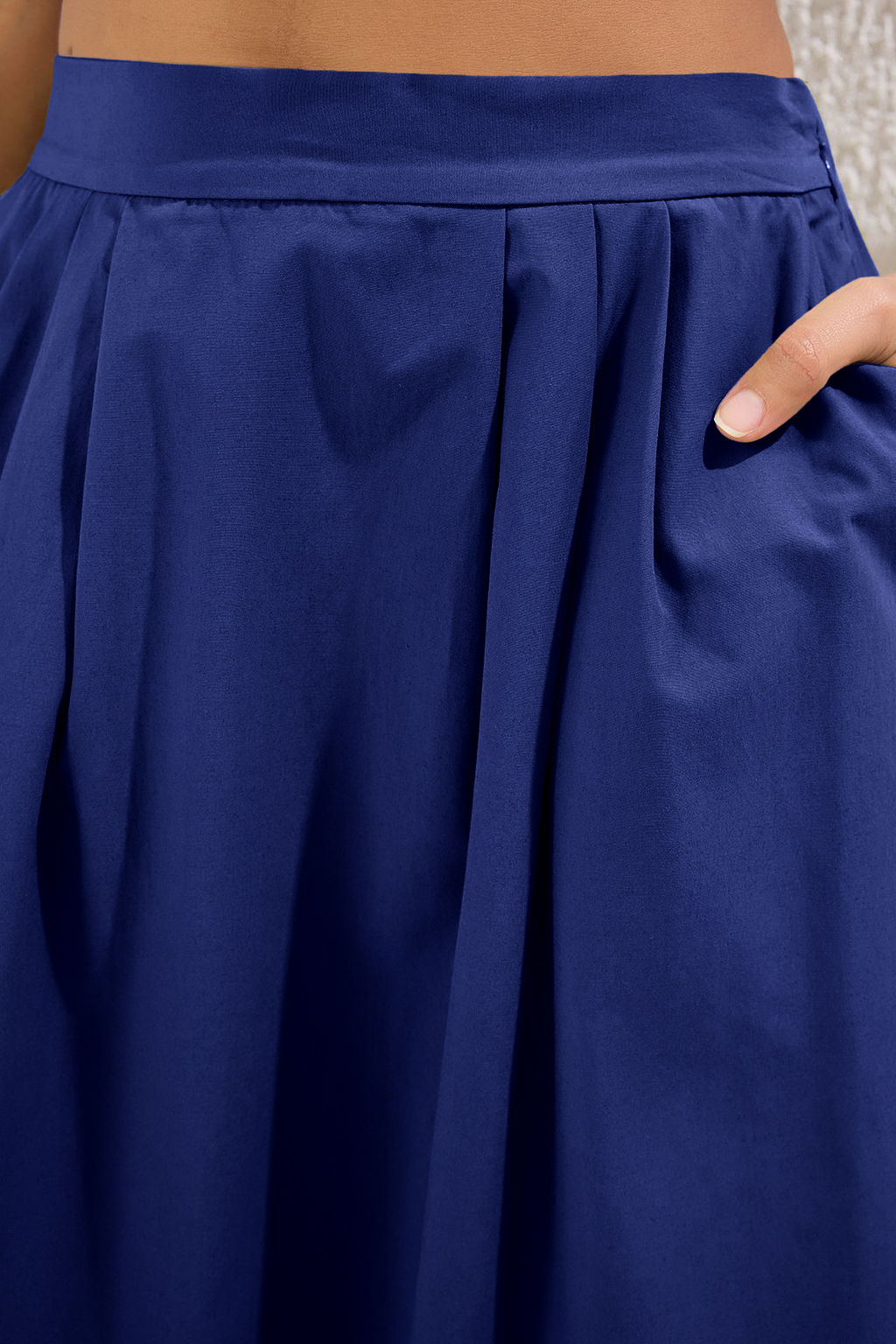 TRENDYOLMILLA Lacivert Pile Detayl? Maxi Boy Dokuma Etek TWOSS25ET00158  фото 7