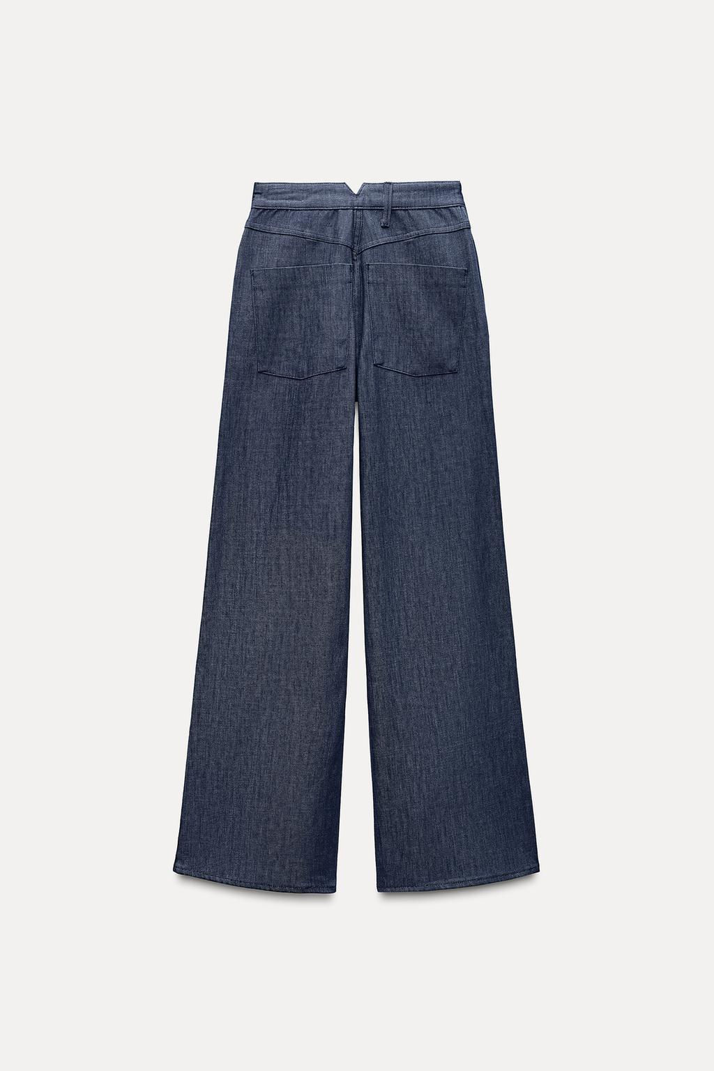 ZW COLLECTION STRAIGHT HIGH-WAIST JEANS - Zara фото 5