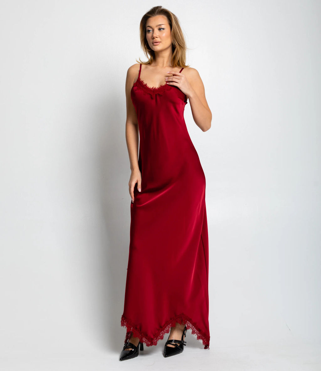 Платье #КТ2607 (4), бордовый