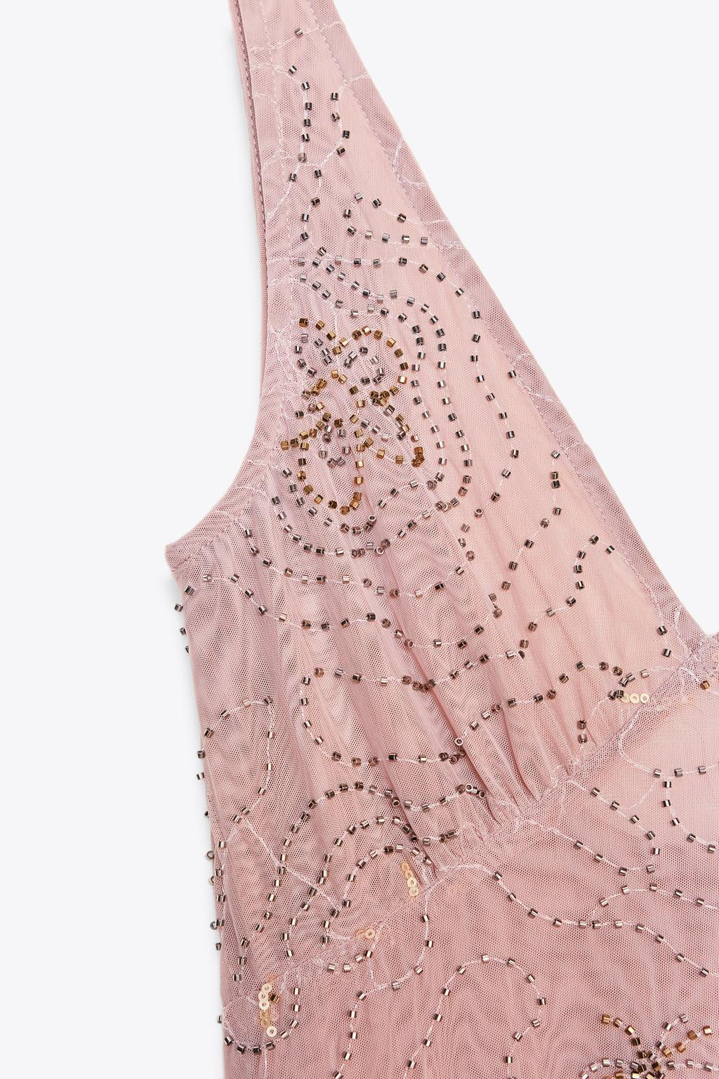 MIDI DRESS WITH BEADS