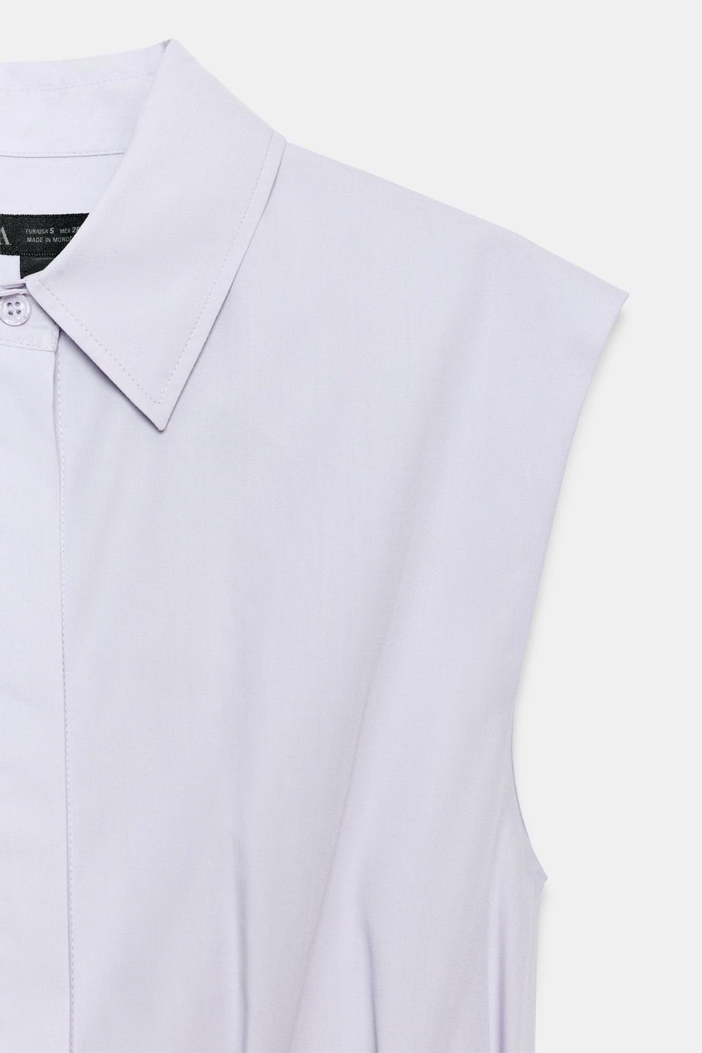 CAMISA PLIEGUES MANGA SISA ZW COLLECTION / Malva claro - Zara фото 9