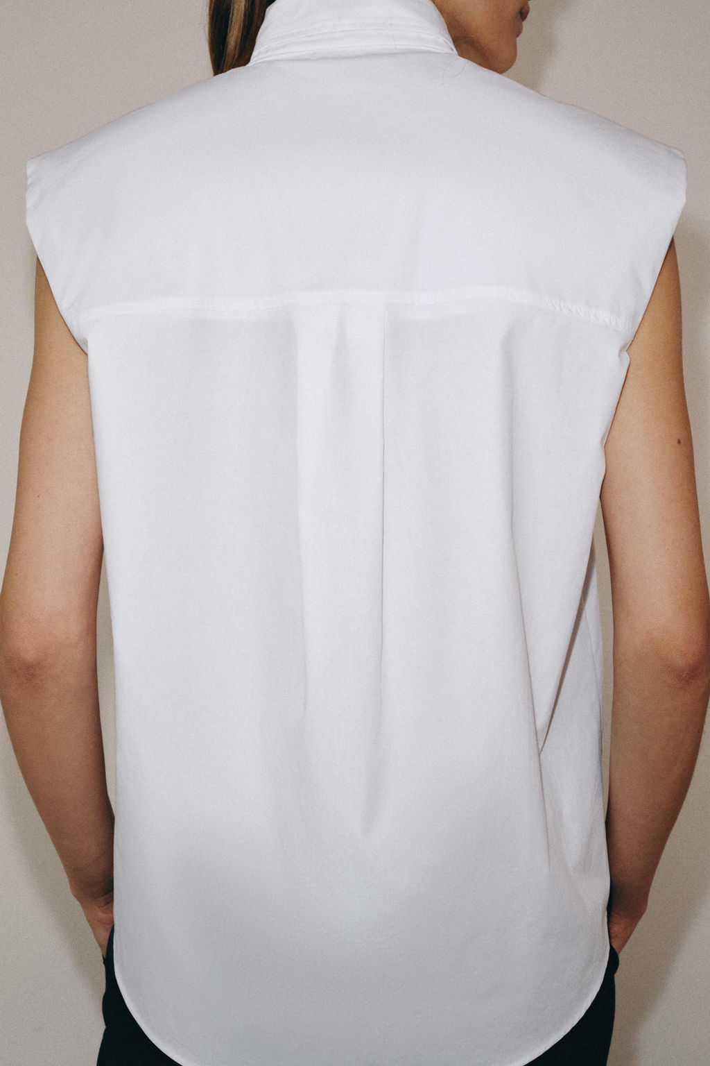 CAMISA RAYAS LAZADAS ZW COLLECTION / Blanco - Zara фото 3