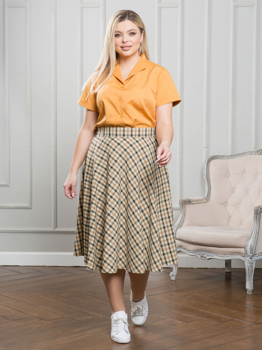 Юбка 1324 цветная клетка - Novita фото 7