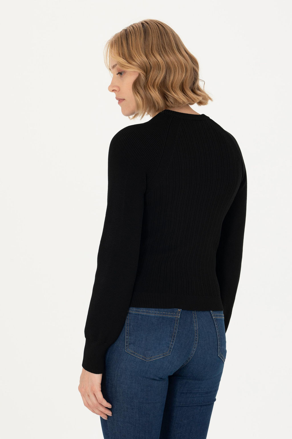 Женский черный свитер с круглым вырезом Неожиданная скидка в корзине - U.s. polo assn фото 12