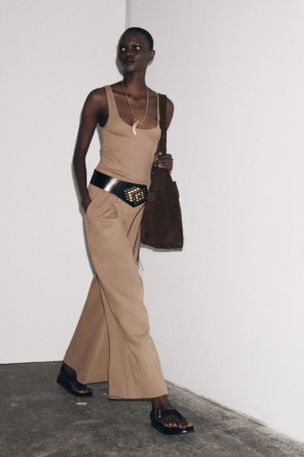 WIDE-LEG TROUSERS - Zara фото 9