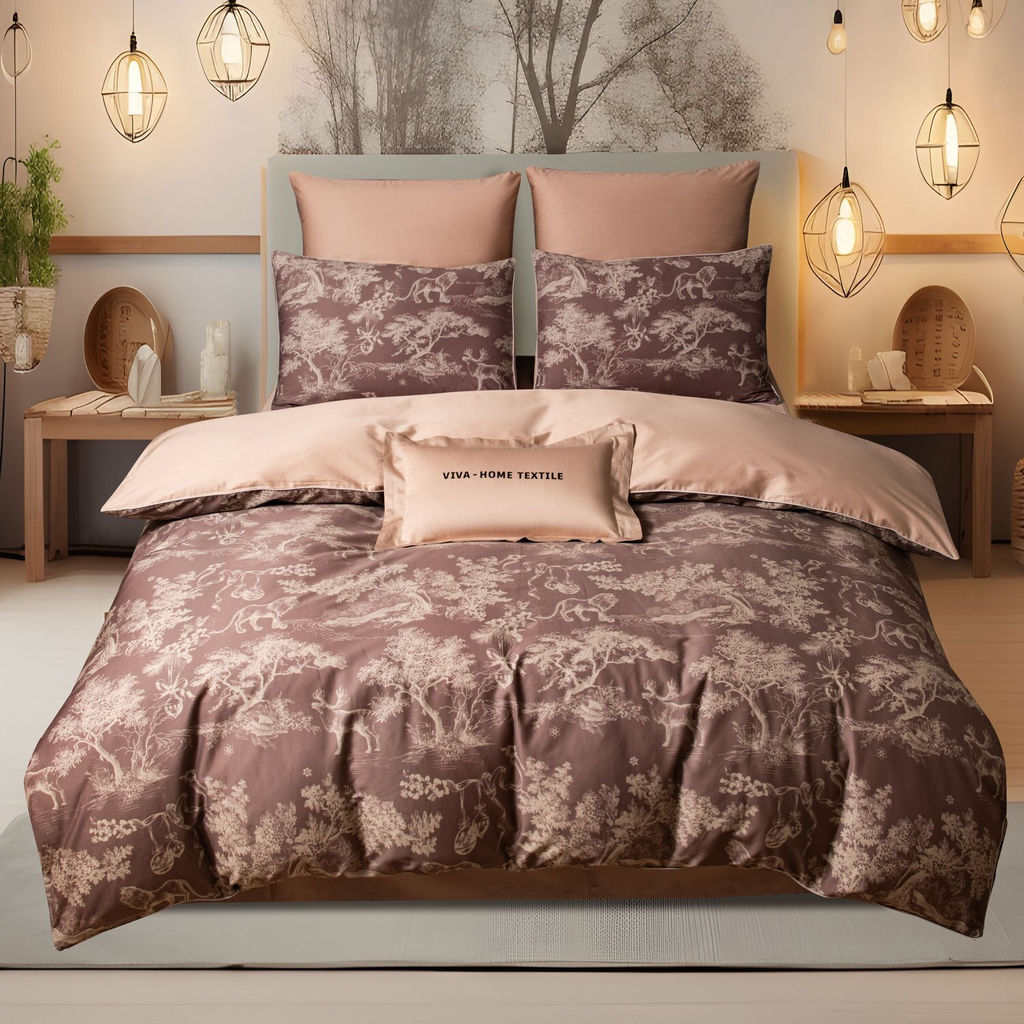 Комплект постельного белья Сатин Премиум на резинке CPAR049 180*200*30;160*200*30;140*200*30 Евро 4 Наволочки