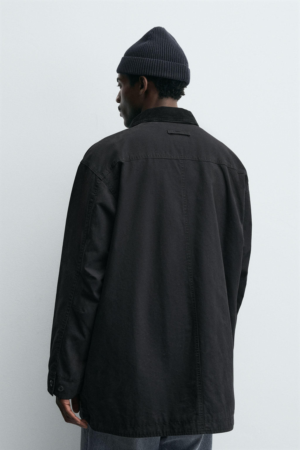 DENIM TRENCH COAT WITH CONTRAST COLLAR - Zara фото 3