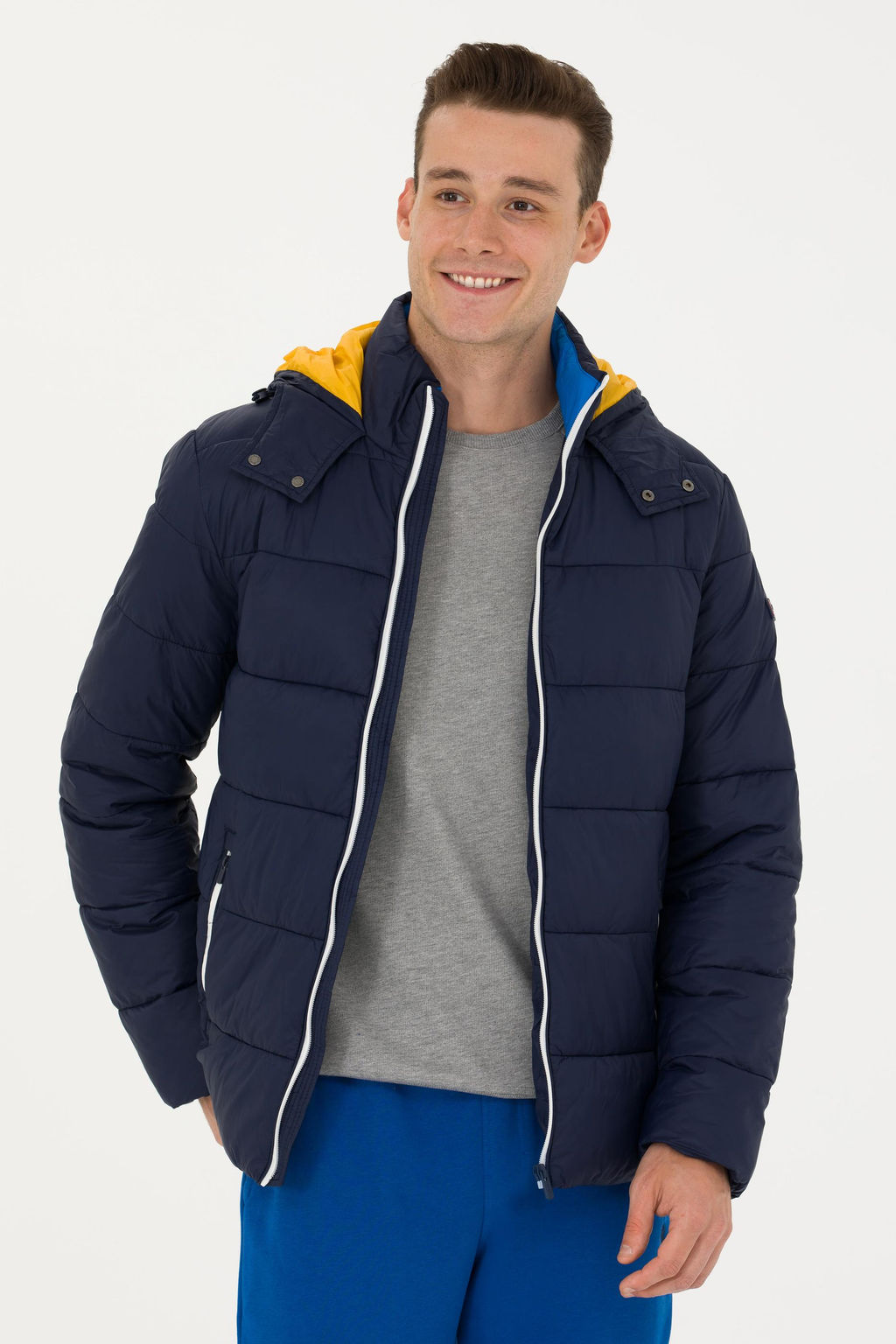 Мужское темно-синее пальто Неожиданная скидка в корзине - U.s. polo assn фото 10