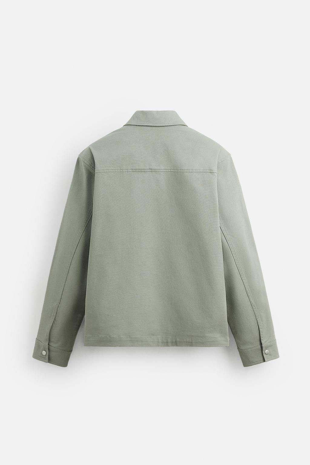 RELAXED FIT ZIP-UP OVERSHIRT - Zara фото 26