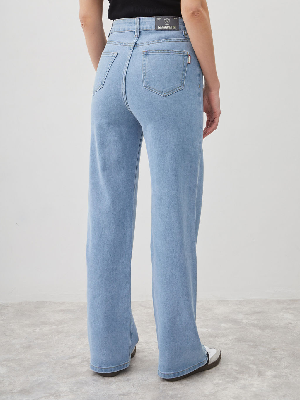 Женские джинсы широкие с высокой посадкой - Mossmore фото 10