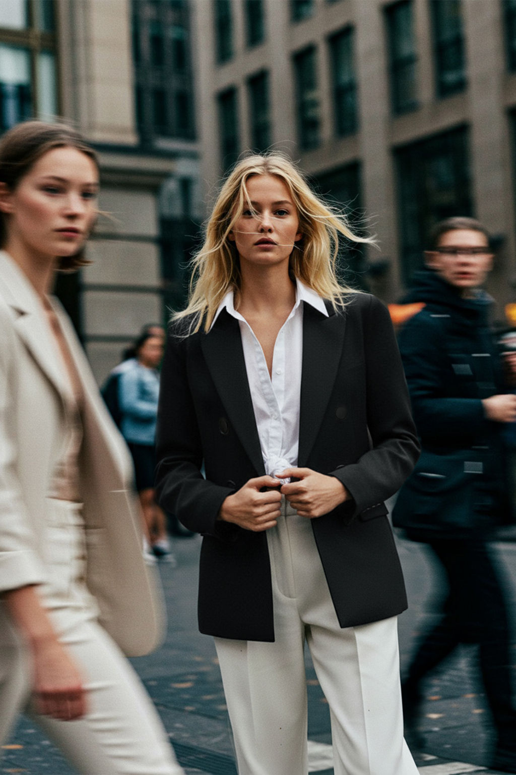 Siyah Regular Astarl? Dokuma Blazer Ceket TWOSS21CE0137