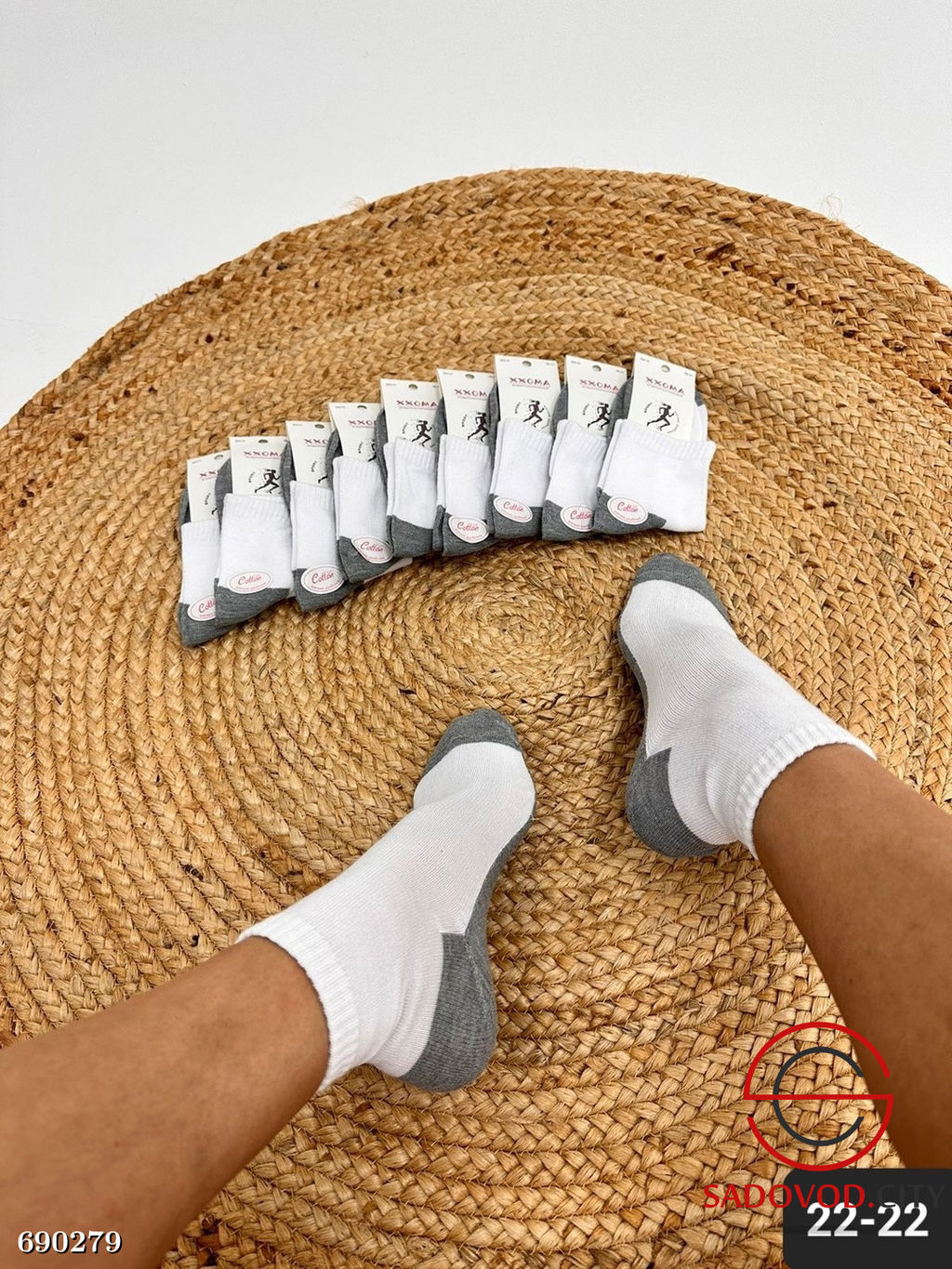 Хлопковые носки женские, 10 пар