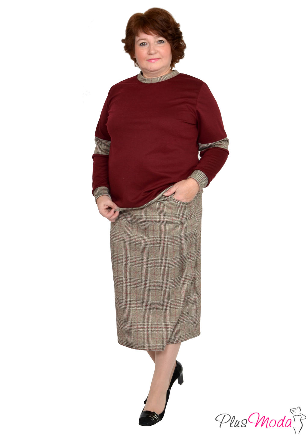 Юбка Модель №757 размеры 44-80 - Plusmoda фото 3