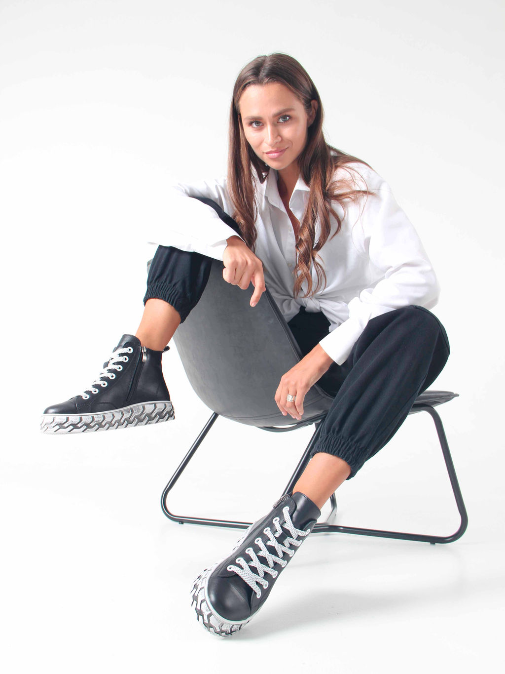 Ботинки 213.icebergw. black/Байка