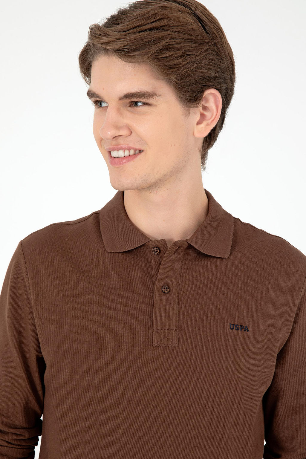 Мужской коричневый базовый свитшот Неожиданная скидка в корзине - U.s. polo assn фото 2