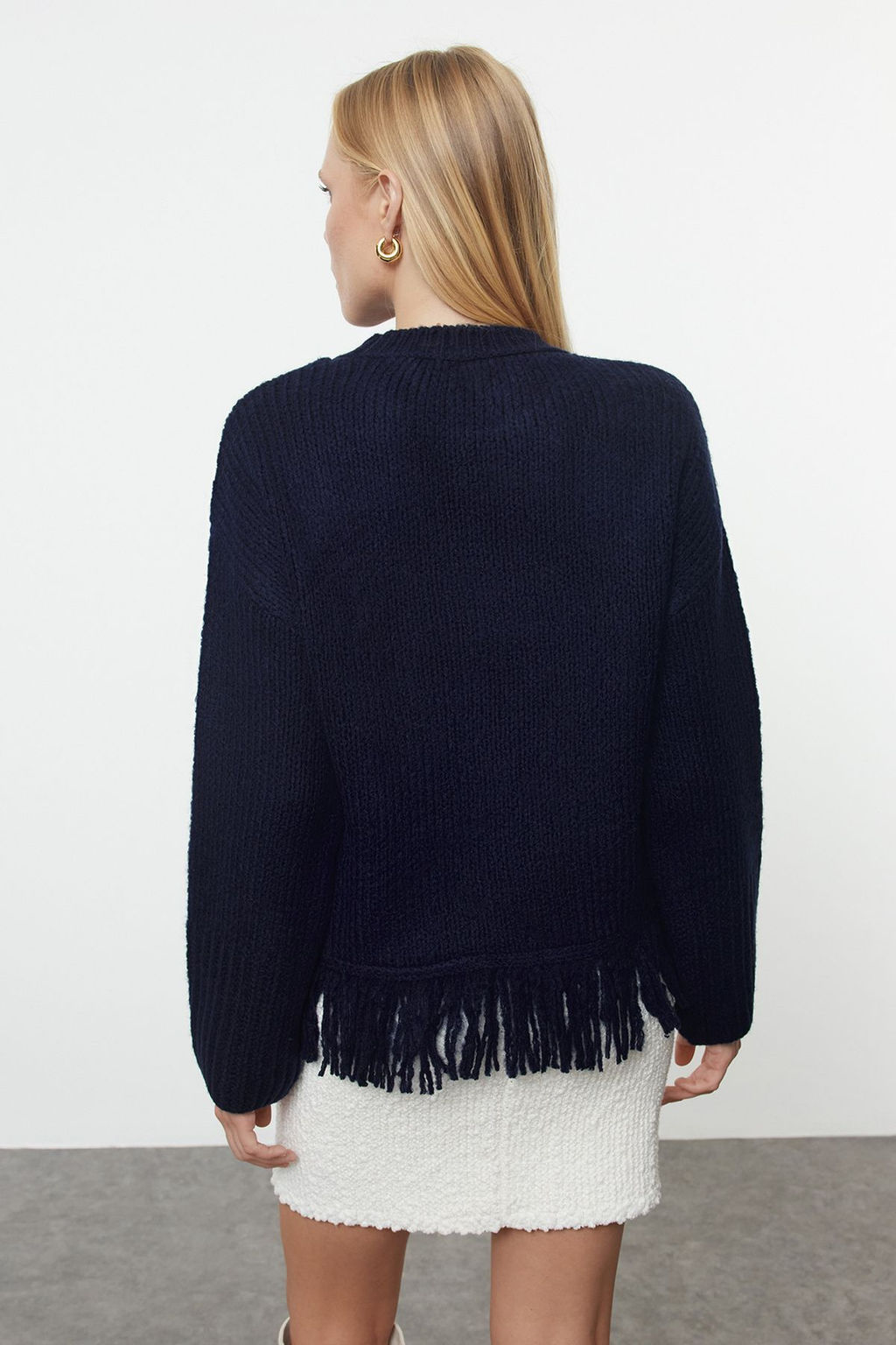 Tas Yumusak Dokulu Puskul Detayl? Triko Kazak TWOAW25KZ00063 - Trendyolmilla фото 14