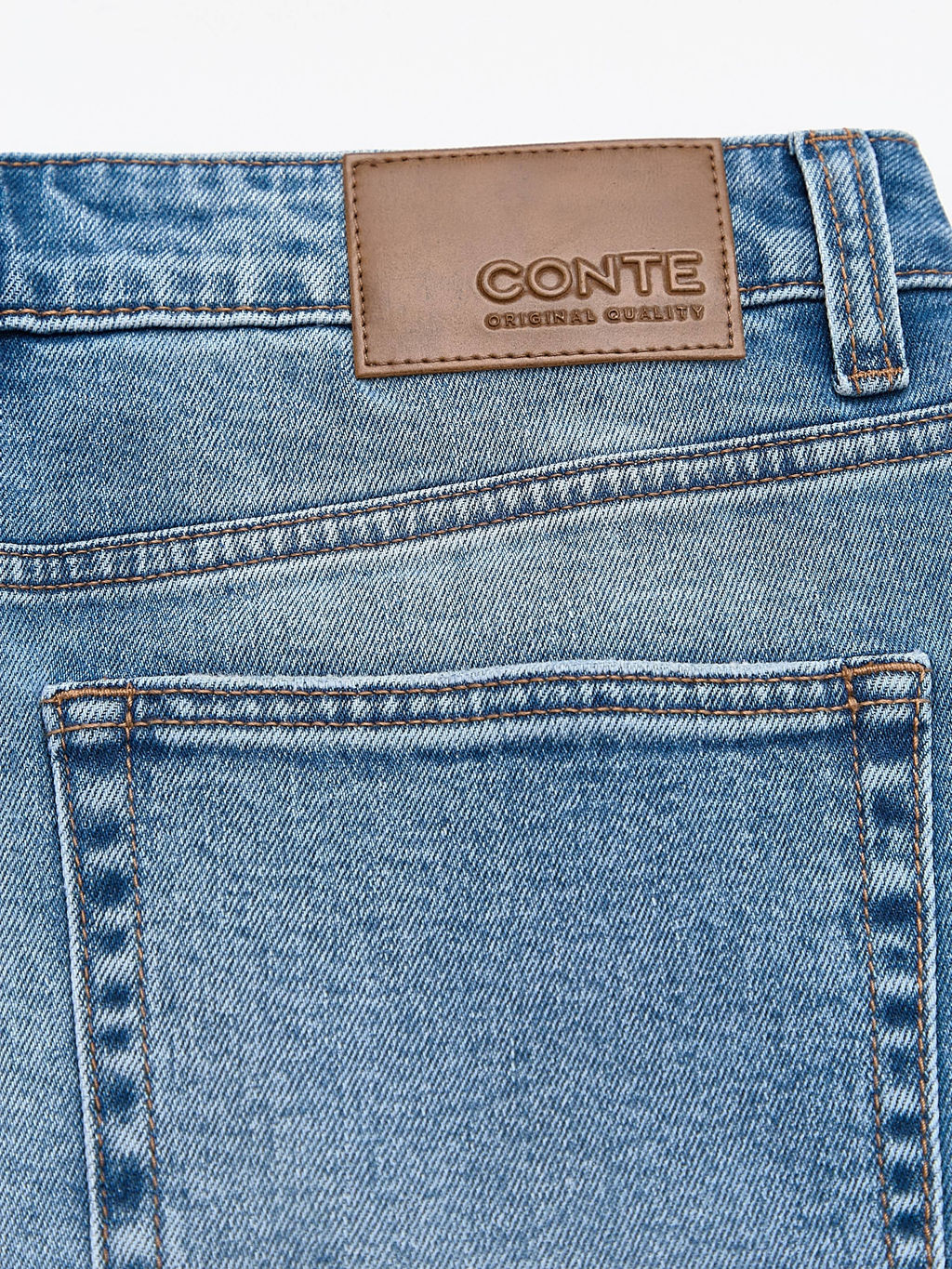 CONTE CON-755 Джинсовые шорты с эффектом потёртостей и необработанным краем light blue - Conte elegant фото 9