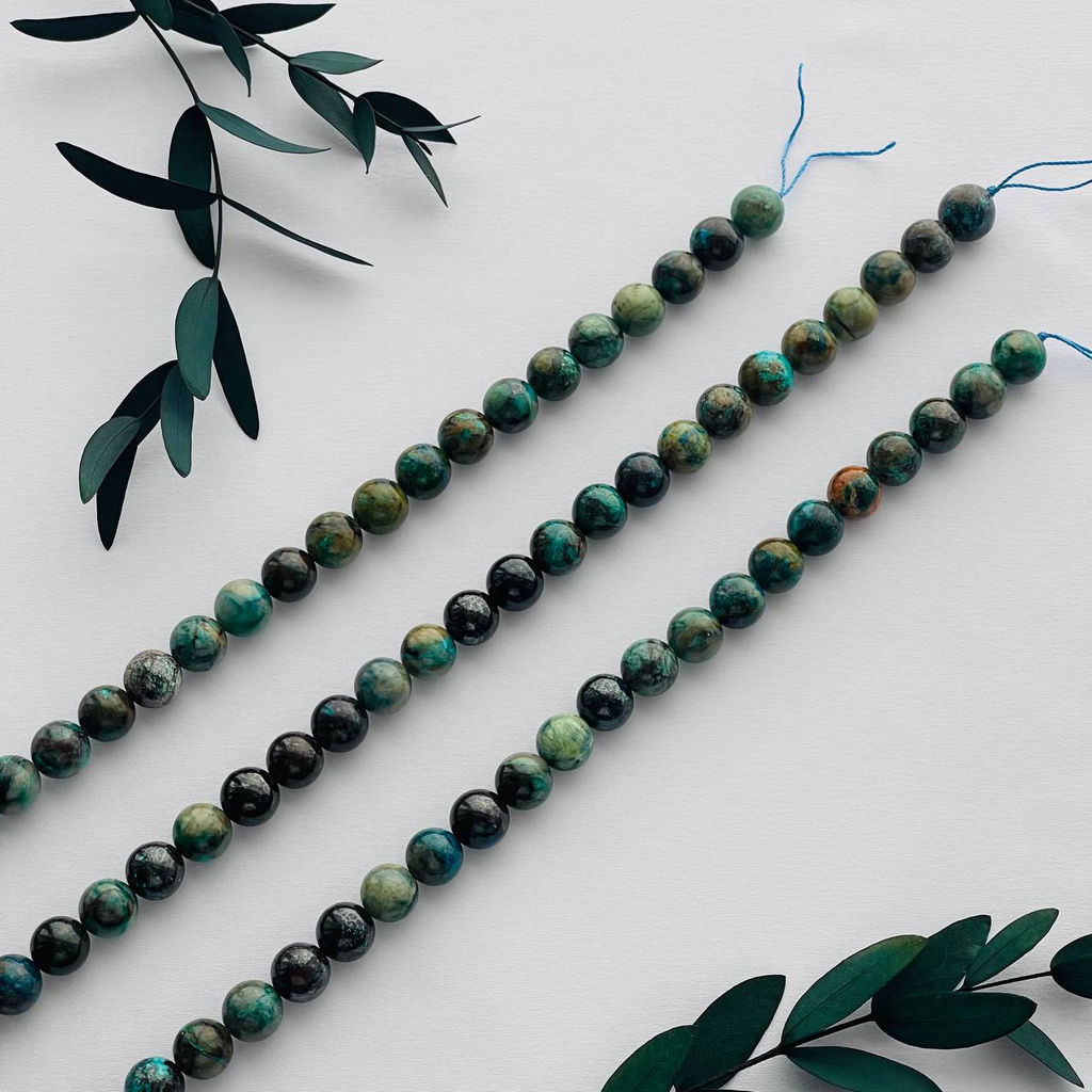 Бусины для украшений из Хризоколлы