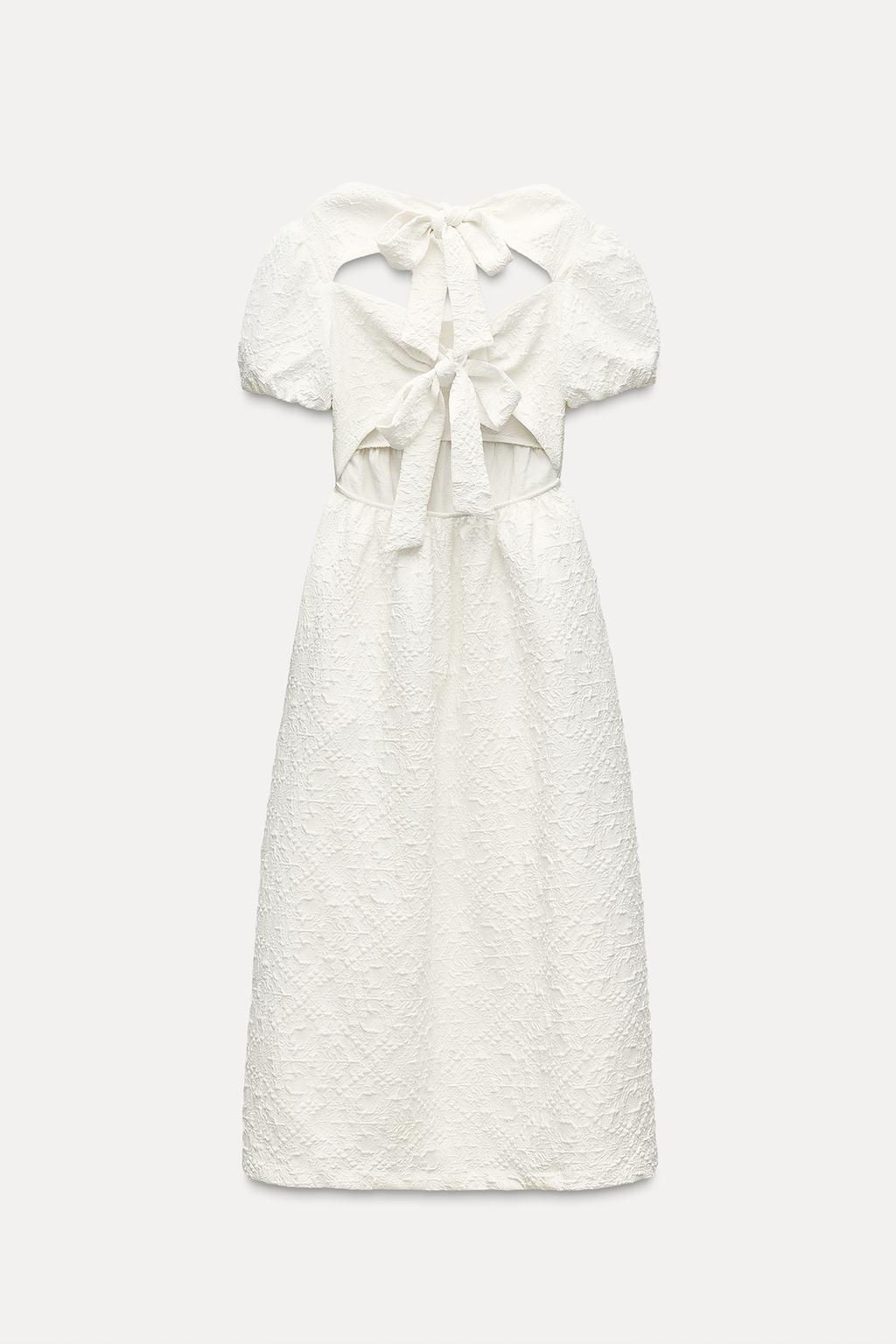 JACQUARD MIDI DRESS - Zara фото 7