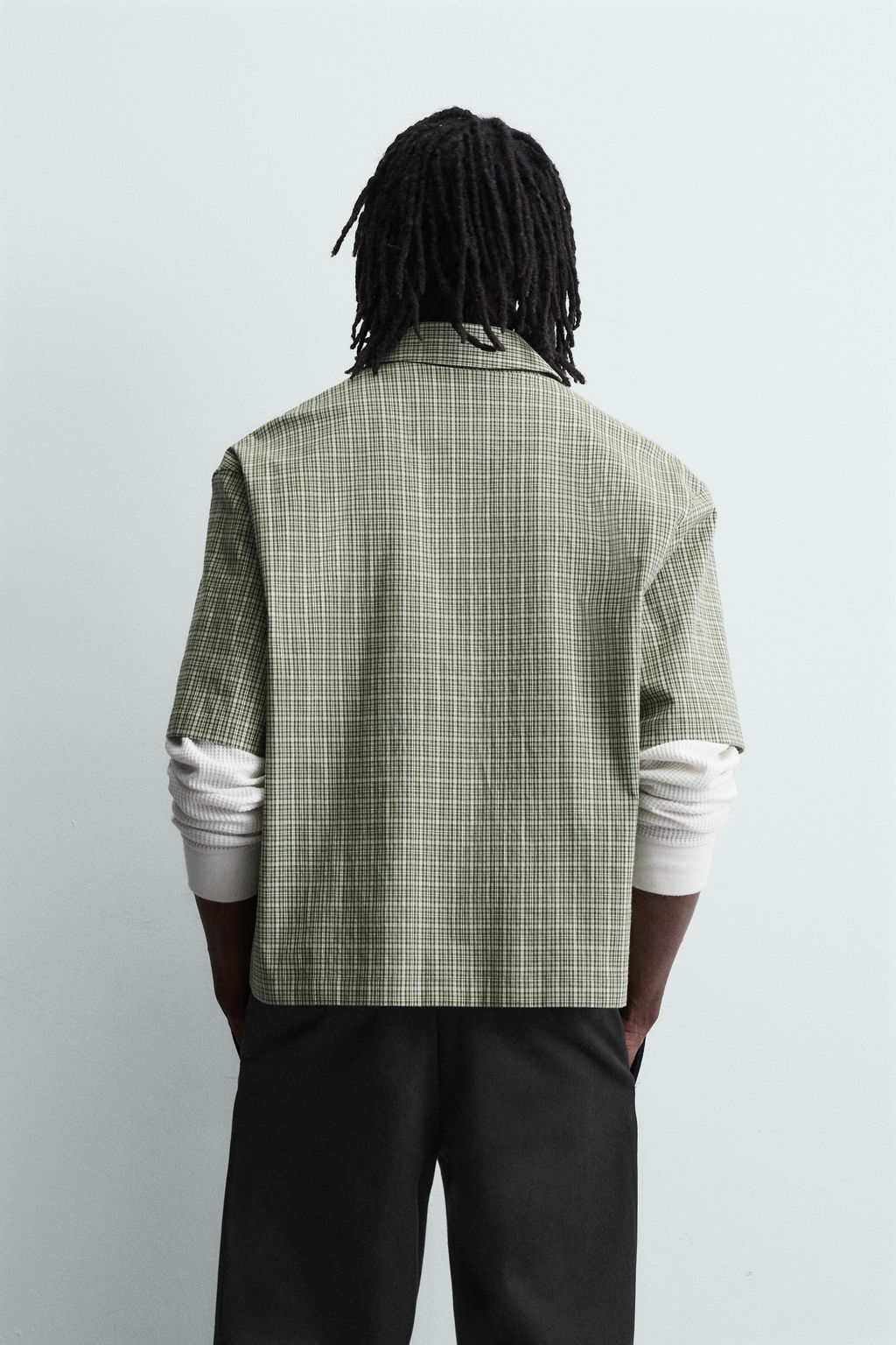 BOXY FIT CHECK SHIRT - Zara фото 3