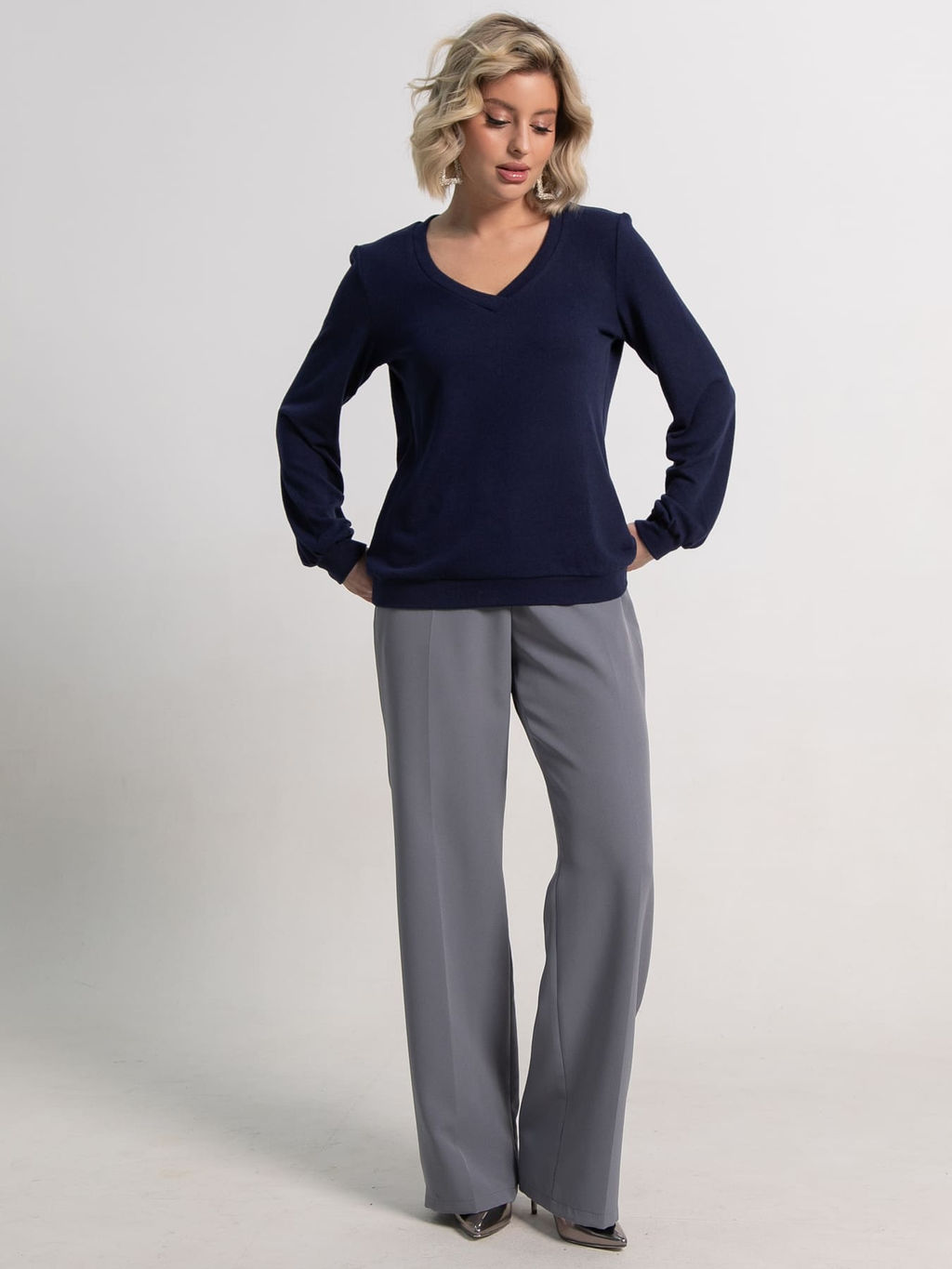 Джемпер трикотажный Мелоди (синий) Б15269-50М - Lt collection фото 2