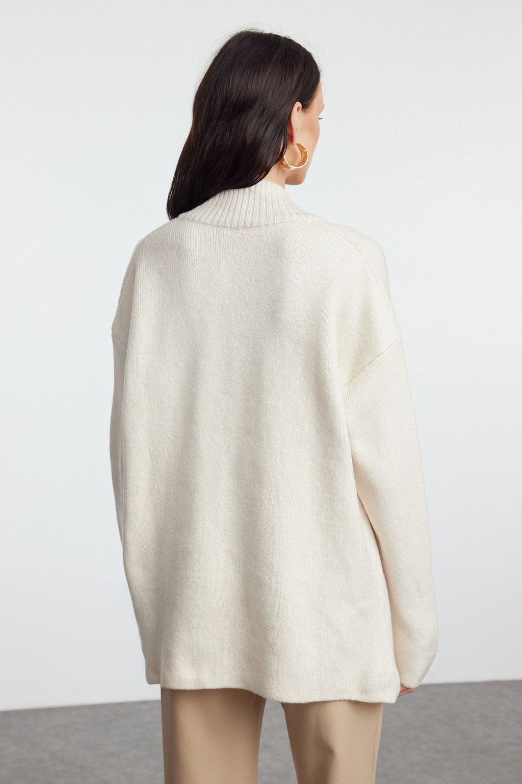 Tas Genis Kal?p Yumusak Dokulu Triko H?rka TWOAW25HI00082