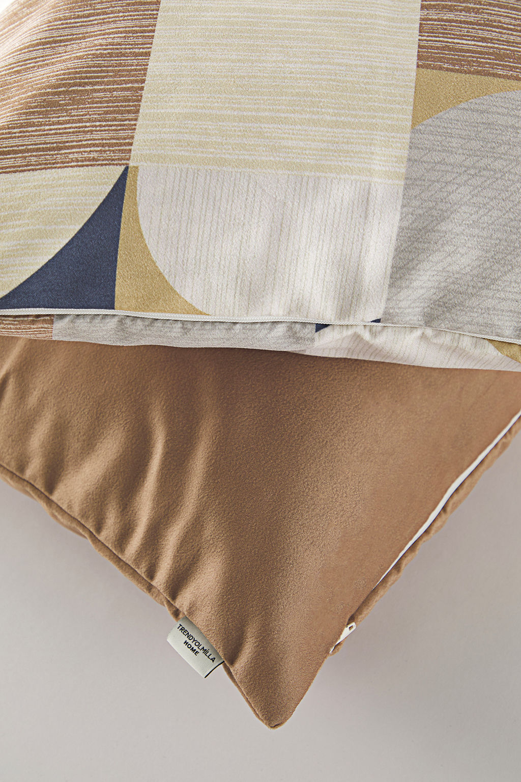 Trendyolmilla Home 2li Geometrik Desenli ve Duz K?rlent K?l?f? 45x45cm TPHSS25KKK00006  фото 4