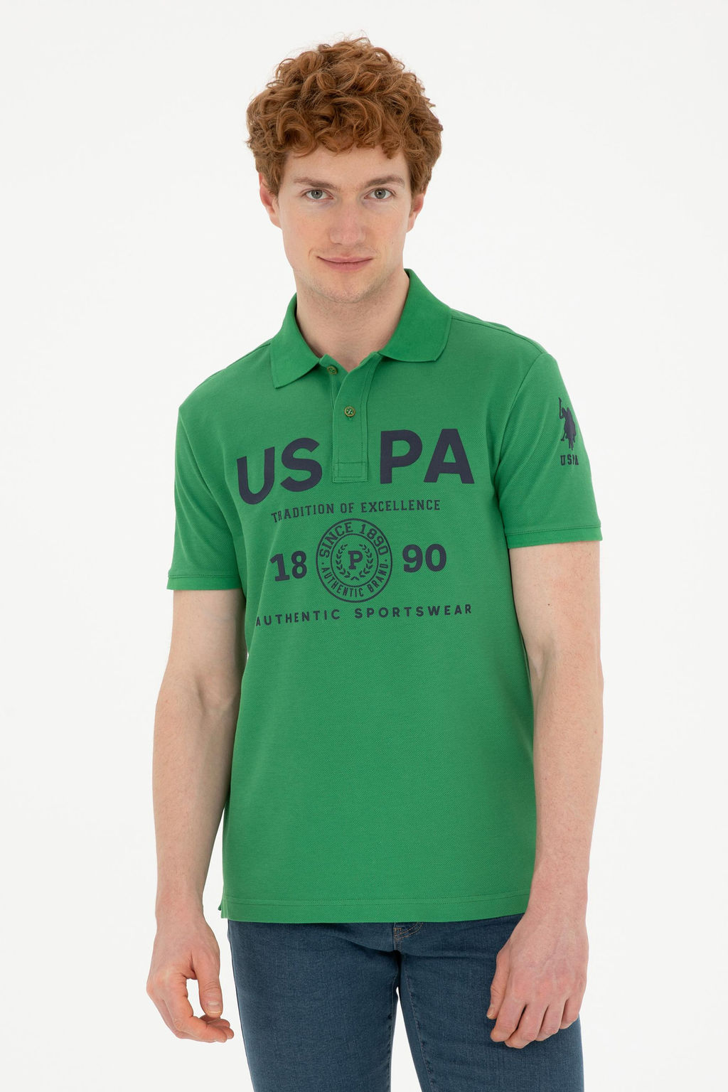 Мужская зеленая футболка Неожиданная скидка в корзине - U.s. polo assn фото 8