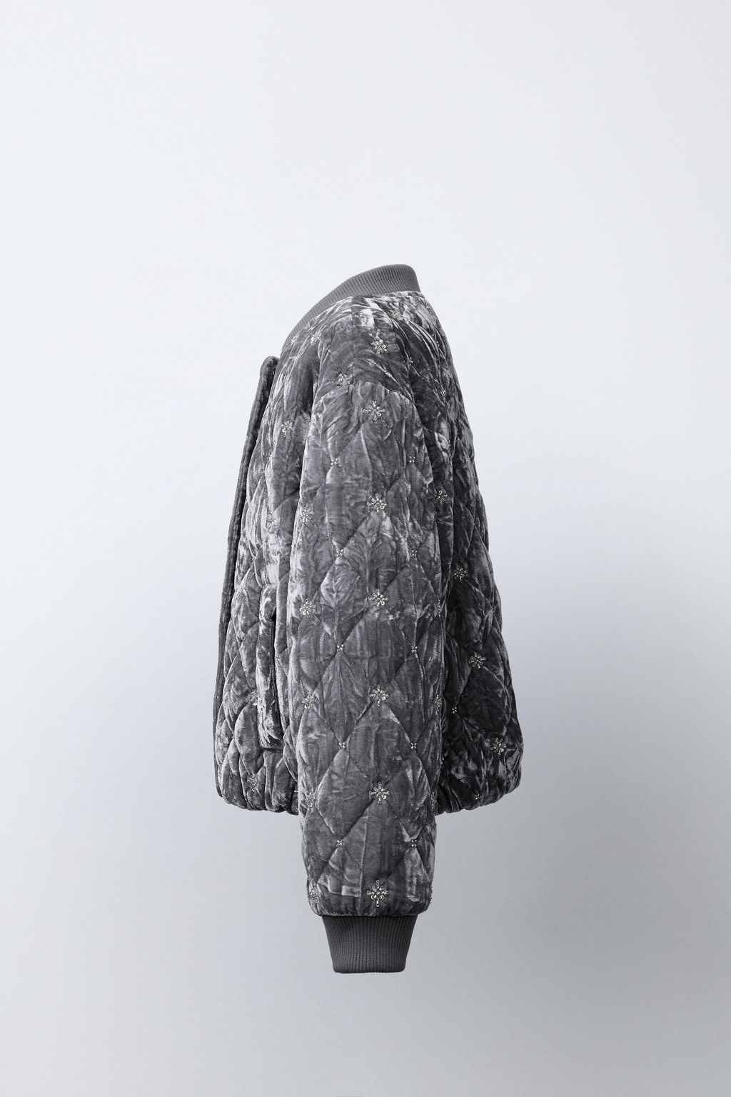 JEWEL VELVET BOMBER JACKET - Zara фото 3