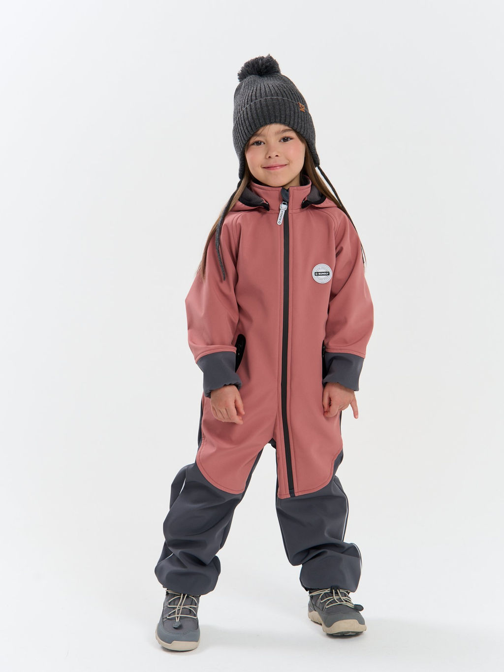 Комбинезон Softshell демисезонный Пепельная роза
