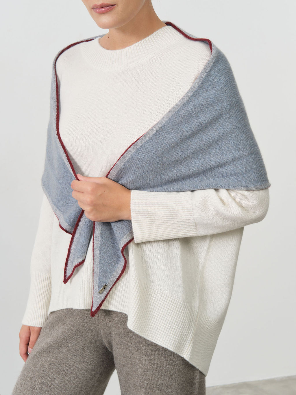 Шарф из кашемира 09097 океан