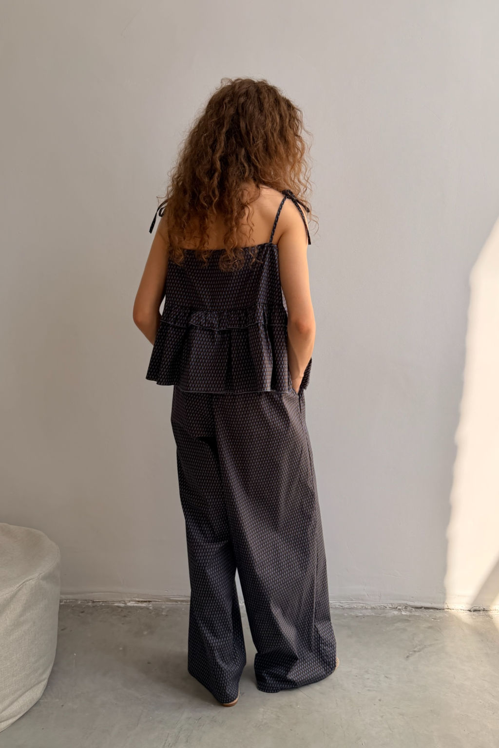 Брюки СВОБОДА036/04/Синий, коричневый - M&G all natural фото 6